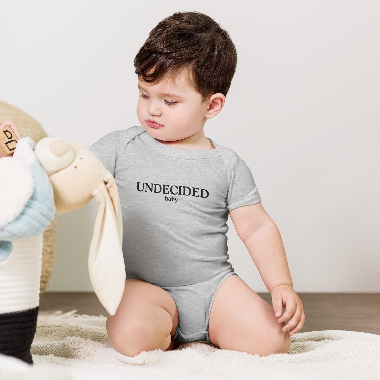 UNDECIDED Baby Onesie