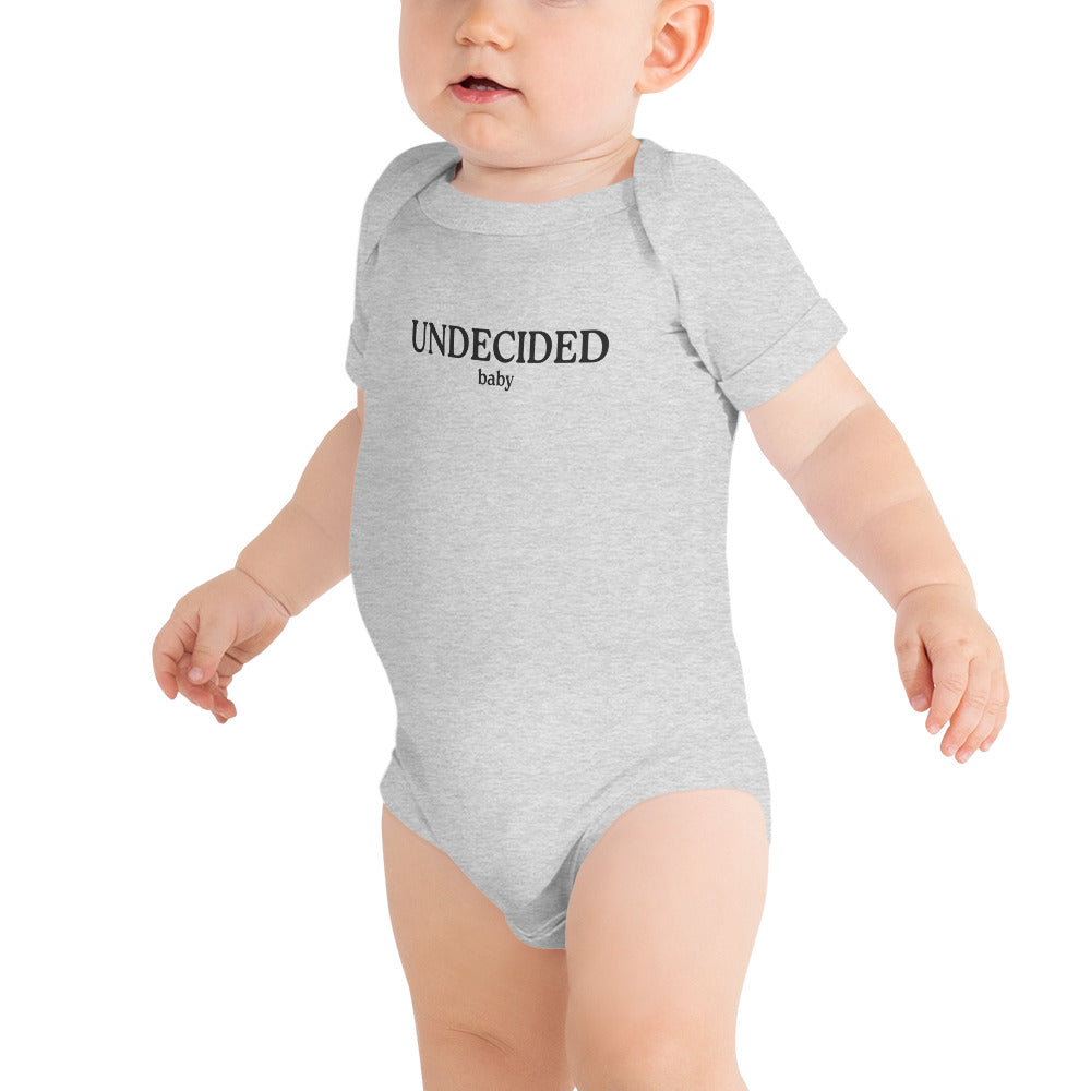 UNDECIDED Baby Onesie